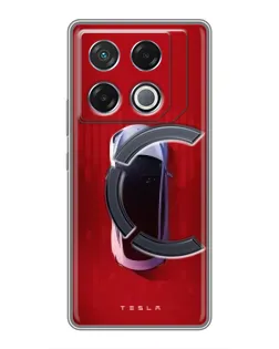 Чехол для Infinix GT 20 Pro с картинкой «Tesla Top View» Чехол для Infinix GT 20 Pro с картинкой «Tesla Top View»