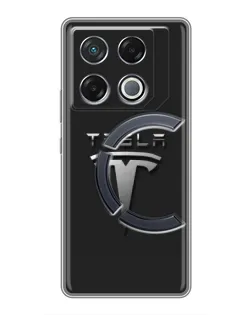Чехол для Infinix GT 20 Pro с картинкой «Стальной логотип Tesla» Чехол для Infinix GT 20 Pro с картинкой «Стальной логотип Tesla»