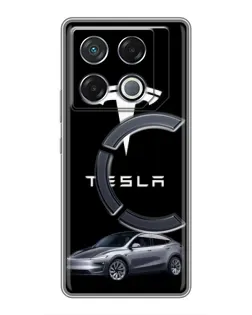 Чехол для Infinix GT 20 Pro с картинкой «Tesla Model Y» Чехол для Infinix GT 20 Pro с картинкой «Tesla Model Y»