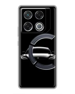 Чехол для Infinix GT 20 Pro с картинкой «Фары Tesla Night» Чехол для Infinix GT 20 Pro с картинкой «Фары Tesla Night»