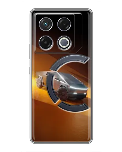 Чехол для Infinix GT 20 Pro с картинкой «Cybertruck в пустыне»
