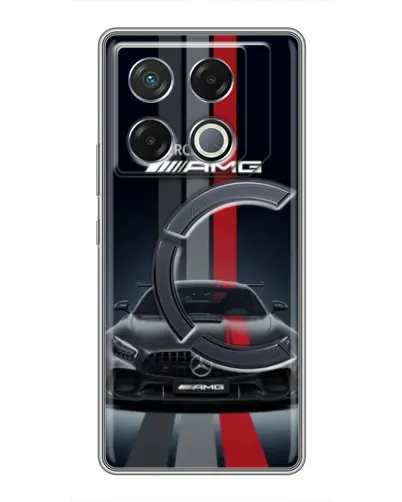 Чехол для Infinix GT 20 Pro с картинкой «Mercedes — белый карбон» Чехол для Infinix GT 20 Pro с картинкой «Mercedes — белый карбон»