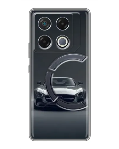 Чехол для Infinix GT 20 Pro с картинкой «Mercedes на черном» Чехол для Infinix GT 20 Pro с картинкой «Mercedes на черном»