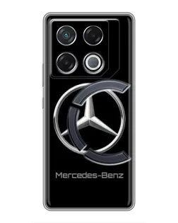 Чехол для Infinix GT 20 Pro с картинкой «Mercedes Silver Logo»
