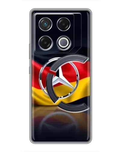 Чехол для Infinix GT 20 Pro с картинкой «Mercedes — флаг Германии» Чехол для Infinix GT 20 Pro с картинкой «Mercedes — флаг Германии»