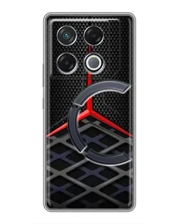 Чехол для Infinix GT 20 Pro с картинкой «Mercedes Carbon Grid»
