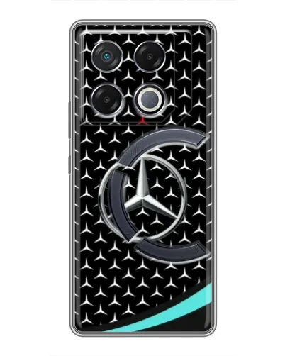Чехол для Infinix GT 20 Pro с картинкой «Mercedes — бирюзовый акцент» Чехол для Infinix GT 20 Pro с картинкой «Mercedes — бирюзовый акцент»