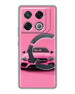 Чехол для Infinix GT 20 Pro с картинкой «Розовый Mercedes AMG» Чехол для Infinix GT 20 Pro с картинкой «Розовый Mercedes AMG»