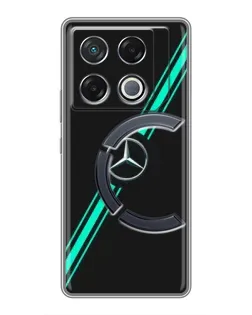 Чехол для Infinix GT 20 Pro с картинкой «Спортивные линии Mercedes» Чехол для Infinix GT 20 Pro с картинкой «Спортивные линии Mercedes»