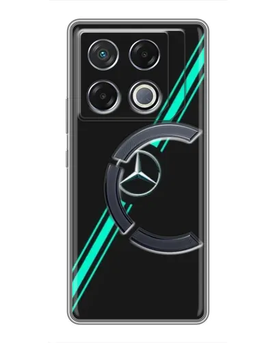 Чехол для Infinix GT 20 Pro с картинкой «Спортивные линии Mercedes» Чехол для Infinix GT 20 Pro с картинкой «Спортивные линии Mercedes»