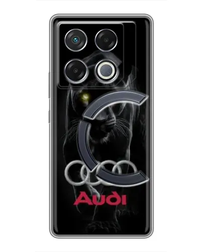 Чехол для Infinix GT 20 Pro с картинкой «Пантера и Audi» Чехол для Infinix GT 20 Pro с картинкой «Пантера и Audi»