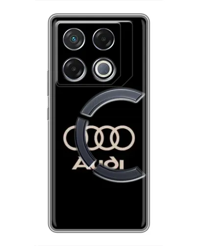 Чехол для Infinix GT 20 Pro с картинкой «Audi — золотой логотип» Чехол для Infinix GT 20 Pro с картинкой «Audi — золотой логотип»