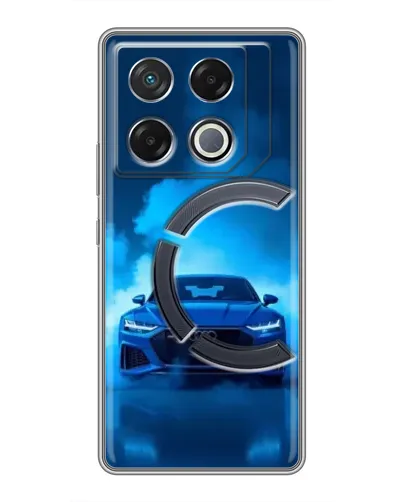 Чехол для Infinix GT 20 Pro с картинкой «Audi — голубая энергия» Чехол для Infinix GT 20 Pro с картинкой «Audi — голубая энергия»