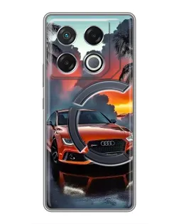 Чехол для Infinix GT 20 Pro с картинкой «Audi — закат»