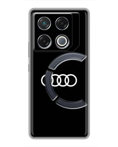 Чехол для Infinix GT 20 Pro с картинкой «Audi White Logo» Чехол для Infinix GT 20 Pro с картинкой «Audi White Logo»