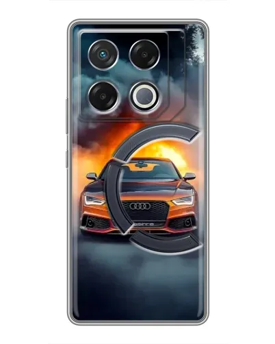 Чехол для Infinix GT 20 Pro с картинкой «Audi в огненном дыму» Чехол для Infinix GT 20 Pro с картинкой «Audi в огненном дыму»