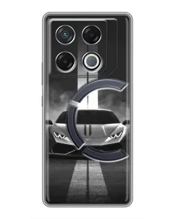 Чехол для Infinix GT 20 Pro с картинкой «Lamborghini симметрия дорог»