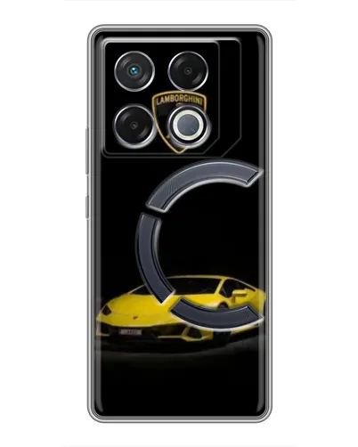 Чехол для Infinix GT 20 Pro с картинкой «Lamborghini желтый акцент» Чехол для Infinix GT 20 Pro с картинкой «Lamborghini желтый акцент»
