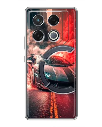 Чехол для Infinix GT 20 Pro с картинкой «Lamborghini красный дым» Чехол для Infinix GT 20 Pro с картинкой «Lamborghini красный дым»
