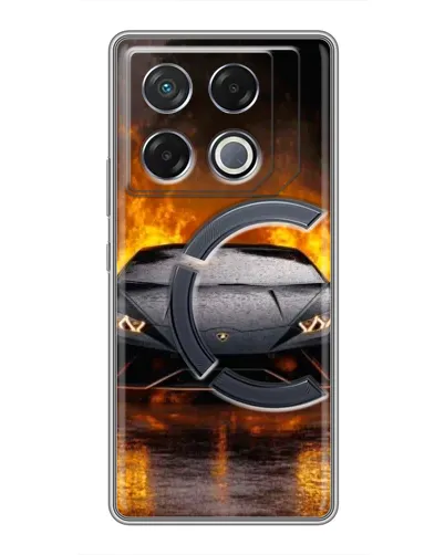 Чехол для Infinix GT 20 Pro с картинкой «Lamborghini в огне» Чехол для Infinix GT 20 Pro с картинкой «Lamborghini в огне»