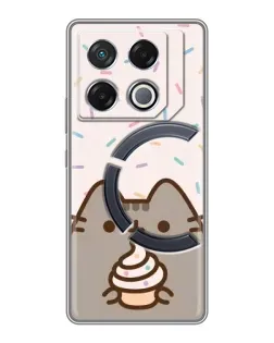 Чехол для Infinix GT 20 Pro с картинкой «Пушин с кексом» Чехол для Infinix GT 20 Pro с картинкой «Пушин с кексом»