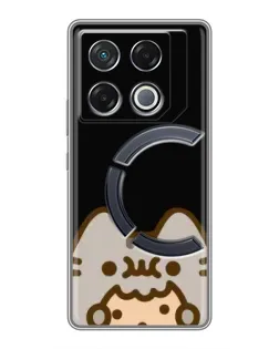 Чехол для Infinix GT 20 Pro с картинкой «Пушин на черном» Чехол для Infinix GT 20 Pro с картинкой «Пушин на черном»