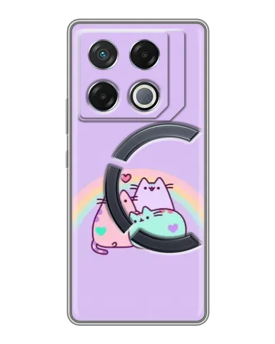Чехол для Infinix GT 20 Pro с картинкой «Радужные Пушины»