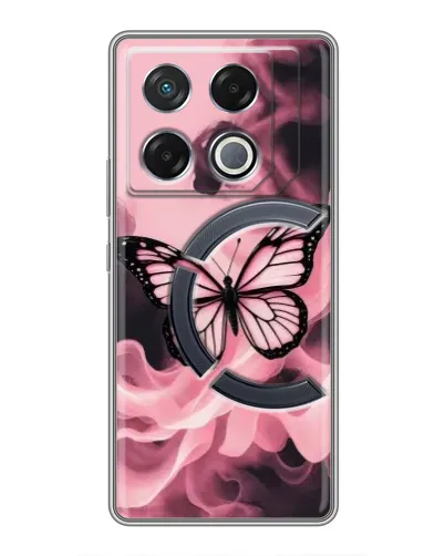 Чехол для Infinix GT 20 Pro с картинкой «Бабочка в дыму»