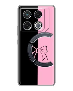 Чехол для Infinix GT 20 Pro с картинкой «Половинки банта»