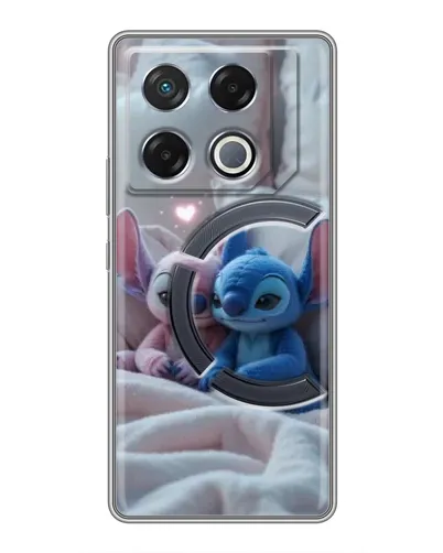 Чехол для Infinix GT 20 Pro с картинкой «Плюшевые Стич Ангел»