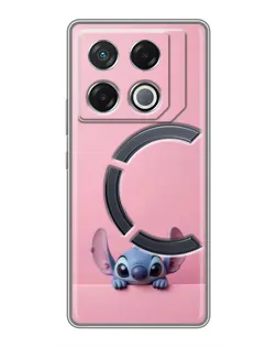 Чехол для Infinix GT 20 Pro с картинкой «Stitch выглядывает»