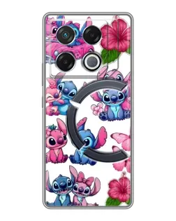 Чехол для Infinix GT 20 Pro с картинкой «Стикеры Stitch и Angel»
