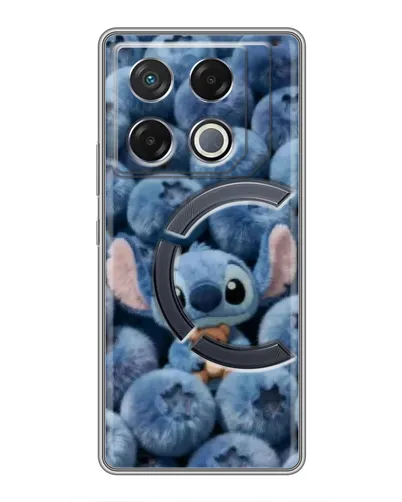 Чехол для Infinix GT 20 Pro с картинкой «Стич и голубика»