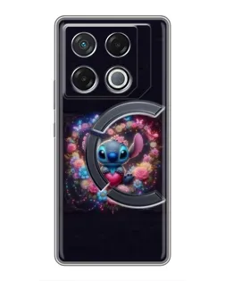 Чехол для Infinix GT 20 Pro с картинкой «Stitch в цветах»