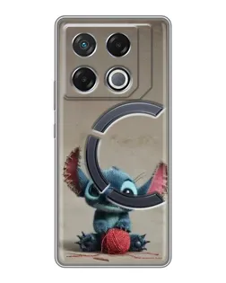 Чехол для Infinix GT 20 Pro с картинкой «Стич на коричневом фоне»