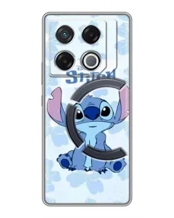 Чехол для Infinix GT 20 Pro с картинкой «Stitch среди цветов»