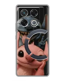 Чехол для Infinix GT 20 Pro с картинкой «Стич и Ангел»