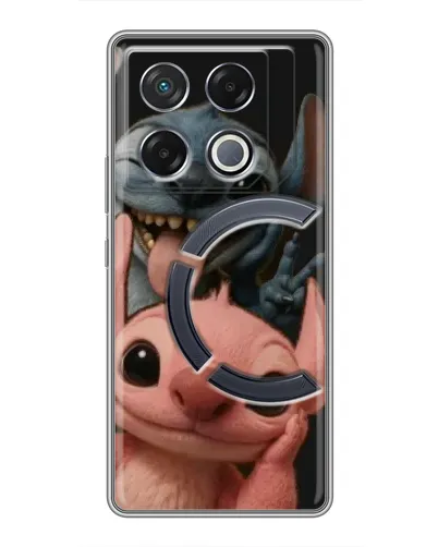 Чехол для Infinix GT 20 Pro с картинкой «Стич и Ангел»