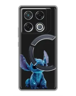 Чехол для Infinix GT 20 Pro с картинкой «Стич на черном»