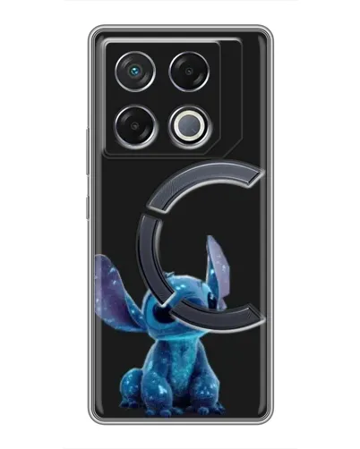 Чехол для Infinix GT 20 Pro с картинкой «Стич на черном»