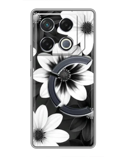 Чехол для Infinix GT 20 Pro с картинкой «Монохромные астры» Чехол для Infinix GT 20 Pro с картинкой «Монохромные астры»
