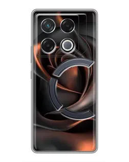 Чехол для Infinix GT 20 Pro с картинкой «Шелковая черная роза» Чехол для Infinix GT 20 Pro с картинкой «Шелковая черная роза»
