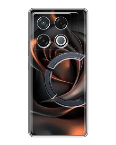 Чехол для Infinix GT 20 Pro с картинкой «Шелковая черная роза» Чехол для Infinix GT 20 Pro с картинкой «Шелковая черная роза»