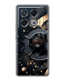 Чехол для Infinix GT 20 Pro с картинкой «Черный лотос» Чехол для Infinix GT 20 Pro с картинкой «Черный лотос»