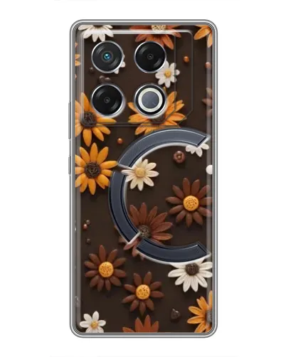 Чехол для Infinix GT 20 Pro с картинкой «Узор из маленьких подсолнухов» Чехол для Infinix GT 20 Pro с картинкой «Узор из маленьких подсолнухов»