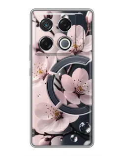 Чехол для Infinix GT 20 Pro с картинкой «Нежная сакура и капли» Чехол для Infinix GT 20 Pro с картинкой «Нежная сакура и капли»