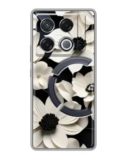 Чехол для Infinix GT 20 Pro с картинкой «Объемные белые цветы» Чехол для Infinix GT 20 Pro с картинкой «Объемные белые цветы»