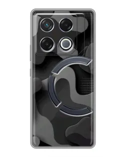 Чехол для Infinix GT 20 Pro с картинкой «Темный абстрактный камуфляж»