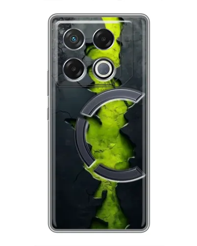 Чехол для Infinix GT 20 Pro с картинкой «Салатовый разлом скалы»