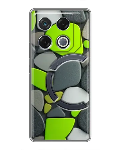 Чехол для Infinix GT 20 Pro с картинкой «Яркая неоновая галька»